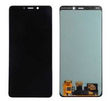 Дисплей Samsung A920F Galaxy A9 2018 тачскрин сенсор черный Amoled оригинал переклеено стекло