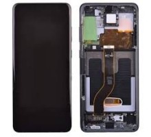 Дисплей Samsung G985F Galaxy S20+ тачскрин сенсор черный в рамке Cosmic Black Amoled оригинал сервисная упаковка #GH82-22145A