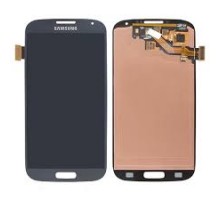Дисплей Samsung i9505 Galaxy S4 тачскрин сенсор синий Black Mist в рамке Amoled оригинал