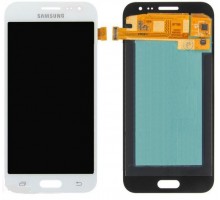 Дисплей Samsung J200H Galaxy J2/J200F тачскрин сенсор белый Amoled оригинал сервисная упаковка #GH-9717940A
