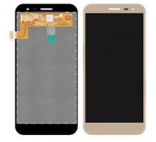 Дисплей Samsung J260F Galaxy J2 Core 2018 тачскрин сенсор золотистый оригинал переклеено стекло