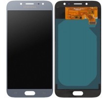Дисплей Samsung J730F Galaxy J7 2017 тачскрин сенсор голубой Amoled оригинал переклеено стекло