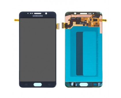 Дисплей Samsung N920C Galaxy Note 5/N920F/N9200 тачскрин сенсор синий Black Sapphire TFT копия