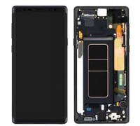 Дисплей Samsung N960F Galaxy Note 9 тачскрин сенсор черный в рамке Midnight Black Amoled оригинал переклеено стекло