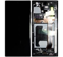 Дисплей Samsung N980F Galaxy Note 20 тачскрин сенсор черный в рамке Mystic Gray Amoled оригинал переклеено стекло