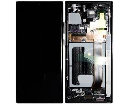 Дисплей Samsung N980F Galaxy Note 20 тачскрин сенсор черный в рамке Mystic Gray Amoled оригинал переклеено стекло