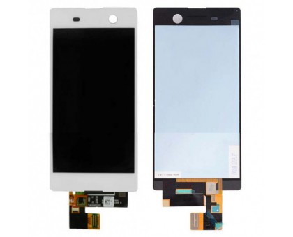 Дисплей Sony E5603 Xperia M5/E5606/E5633/E5643/E5653/E5663 тачскрин сенсор белый в рамке