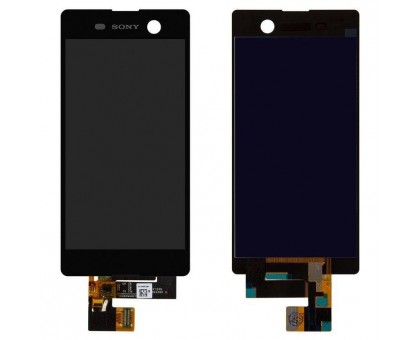 Дисплей Sony E5603 Xperia M5/E5606/E5633/E5643/E5653/E5663 тачскрин сенсор черный в рамке
