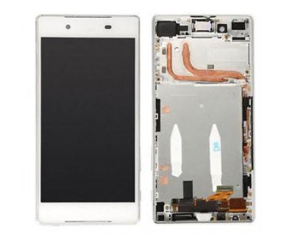 Дисплей Sony E6633 Xperia Z5 Dual/E6683 тачскрин сенсор белый в рамке
