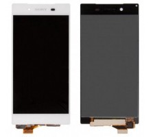 Дисплей Sony E6633 Xperia Z5 Dual/E6683 тачскрин сенсор белый в рамке оригинал