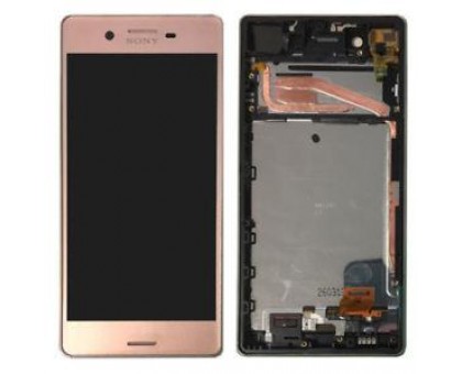 Дисплей Sony F5121 Xperia X/F5122 тачскрин сенсор розовое золото Rose Gold в рамке