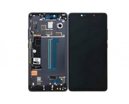 Дисплей Xiaomi Mi8 Pro/Mi8 Explorer тачскрин сенсор черный со шлейфом сканера отпечатка пальца в рамке Amoled оригинал