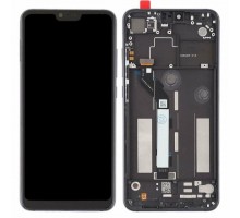 Дисплей Xiaomi Mi8 тачскрин сенсор черный в рамке Amoled оригинал