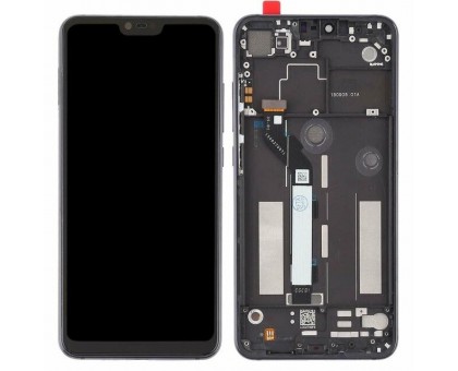 Дисплей Xiaomi Mi8 тачскрин сенсор черный в рамке Amoled оригинал
