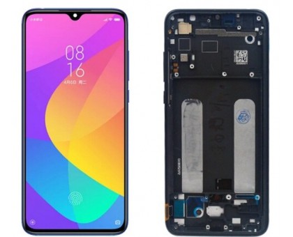 Дисплей Xiaomi Mi9 Lite/Mi CC9 тачскрин сенсор черный в рамке Amoled оригинал