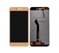 Дисплей Xiaomi Redmi 5A/Redmi Go тачскрин сенсор золотистый в рамке