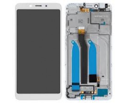 Дисплей Xiaomi Redmi 6/Redmi 6A тачскрин сенсор белый в рамке с датчиком приближения и освещения оригинал