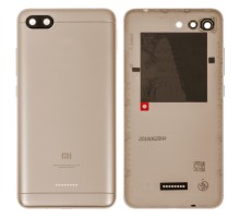 Задняя крышка Xiaomi Redmi 6A 2/16 Gb Global version золотистая на 2 Sim карты