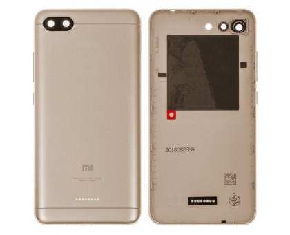 Задняя крышка Xiaomi Redmi 6A 2/16 Gb Global version золотистая на 2 Sim карты