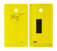 Задняя крышка Nokia X Dual Sim (RM-980) желтая оригинал
