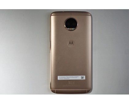 Задняя крышка Motorola XT1803 Moto G5S Plus золотистая оригинал + стекло камеры