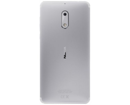 Задняя крышка Nokia 6 Dual Sim TA-1021 серебристая оригинал