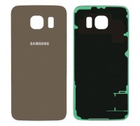 Задняя крышка Samsung G920F Galaxy S6 золотистая Gold Platinum