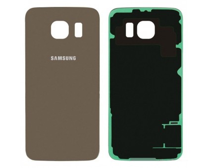 Задняя крышка Samsung G920F Galaxy S6 золотистая Gold Platinum