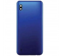 Задняя крышка Samsung A105 Galaxy A10 2019 синяя оригинал + стекло камеры