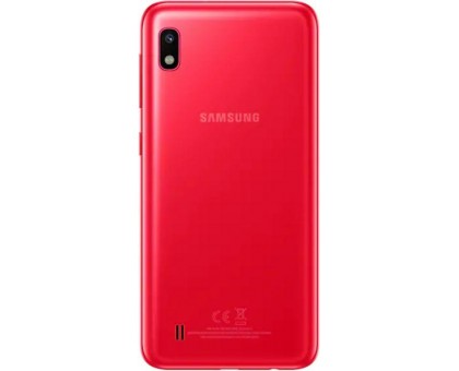 Задняя крышка Samsung A105 Galaxy A10 2019 красная оригинал + стекло камеры