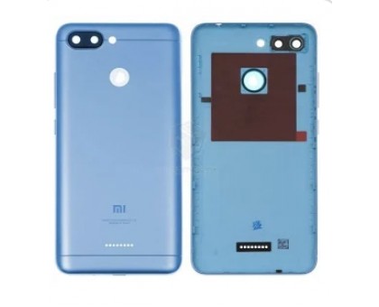 Задняя крышка Xiaomi Redmi 6 Global version синяя на 2 Sim карты