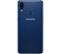 Задняя крышка Samsung A107F Galaxy A10s 2019 синяя оригинал + стекло камеры