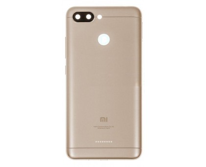 Задняя крышка Xiaomi Redmi 6 Global version золотистая на 2 Sim карты