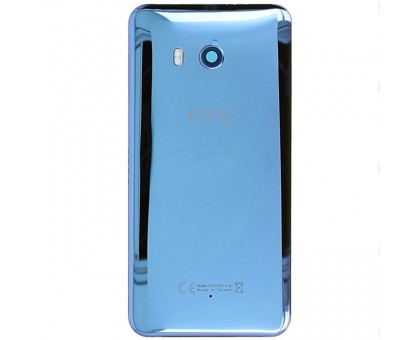 Задняя крышка HTC U11 голубая Amazing Silver