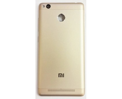 Задняя крышка Xiaomi Redmi 3 золотистая оригинал