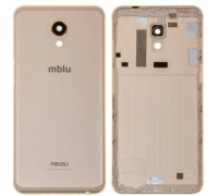 Задняя крышка Meizu M6s (M712H/M712Q) золотистая оригинал логотип mblu Meizu
