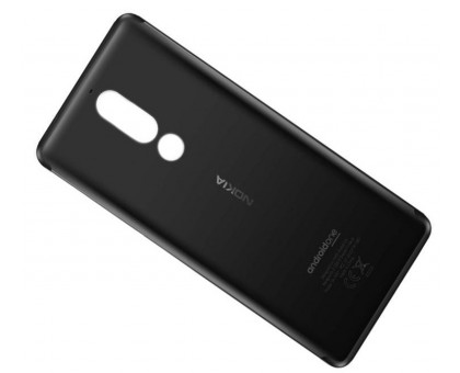 Задняя крышка Nokia 5.1 TA-1061/TA-1075 черная оригинал