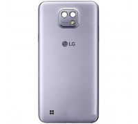 Задняя крышка LG K580 X Cam серебристая Titan Silver оригинал