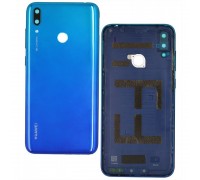 Задняя крышка Huawei Y7 2019 DUB-LX1/Y7 Prime 2019 DUB-LX3 синяя Aurora Blue оригинал