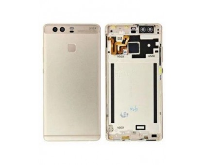 Задняя крышка Huawei P9 Plus (VIE-L09) золотистая с шлейфом сканера отпечатка пальца оригинал