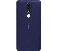Задняя крышка Nokia 3.1 Plus TA-1104/TA-1113/TA-1115/TA-1117/TA-1118/TA-1124/TA-1125 синяя