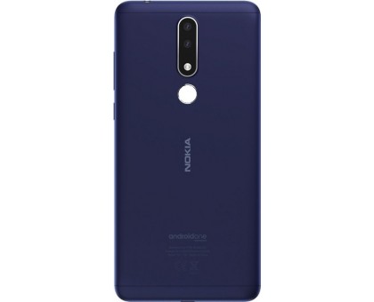 Задняя крышка Nokia 3.1 Plus TA-1104/TA-1113/TA-1115/TA-1117/TA-1118/TA-1124/TA-1125 синяя