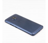 Задняя крышка Motorola XT1794 Moto G5S/XT1792/TX1799-2 синяя оригинал + стекло камеры