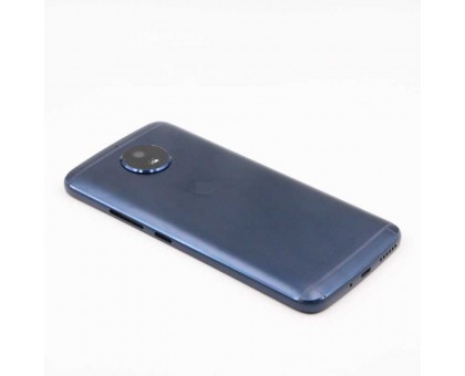 Задняя крышка Motorola XT1794 Moto G5S/XT1792/TX1799-2 синяя оригинал + стекло камеры