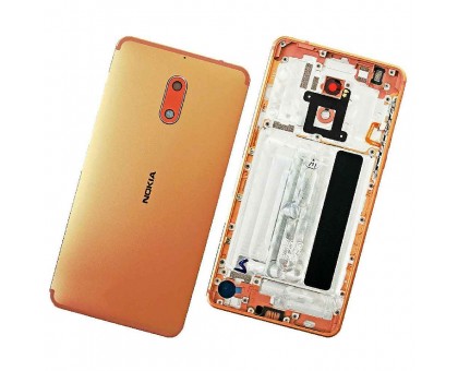 Задняя крышка Nokia 6 Dual Sim TA-1021 бронзовая Copper оригинал