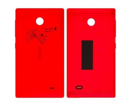 Задняя крышка Nokia X Dual Sim (RM-980) красная Bright Red