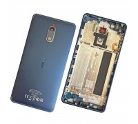 Задняя крышка Nokia 6 Dual Sim TA-1021 синяя Tempered Blue оригинал