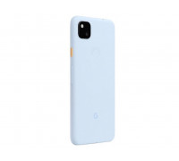 Задняя крышка Google Pixel 4a голубая Barely Blue оригинал + стекло камеры