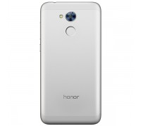 Задняя крышка Honor 6A DLI-TL20 серебристая с шлейфом сканера отпечатка пальца оригинал