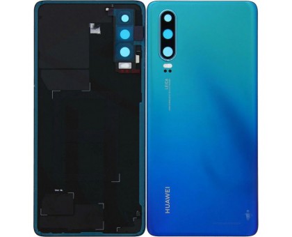 Задняя крышка Huawei P30 Dual Sim (ELE-L29) голубая Aurora Blue оригинал